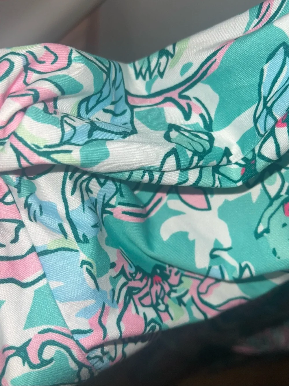 Floral Wrap Dress in Aqua and Pink